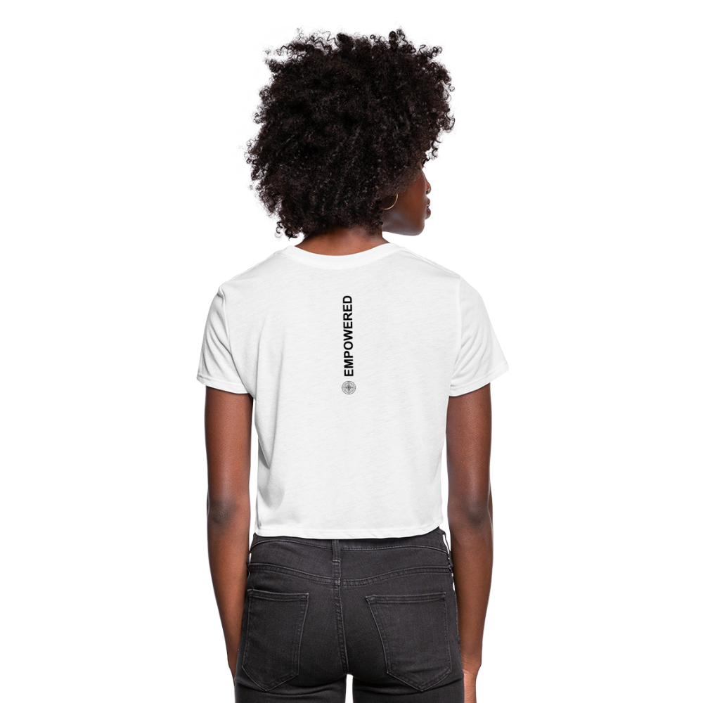 Empowered Women's Cropped T-Shirt - white