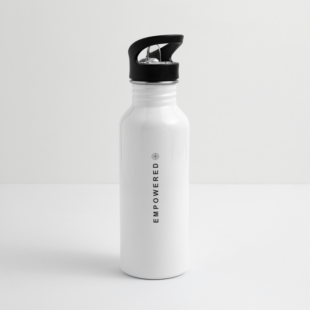 E M P O W E R E D Water Bottle - white