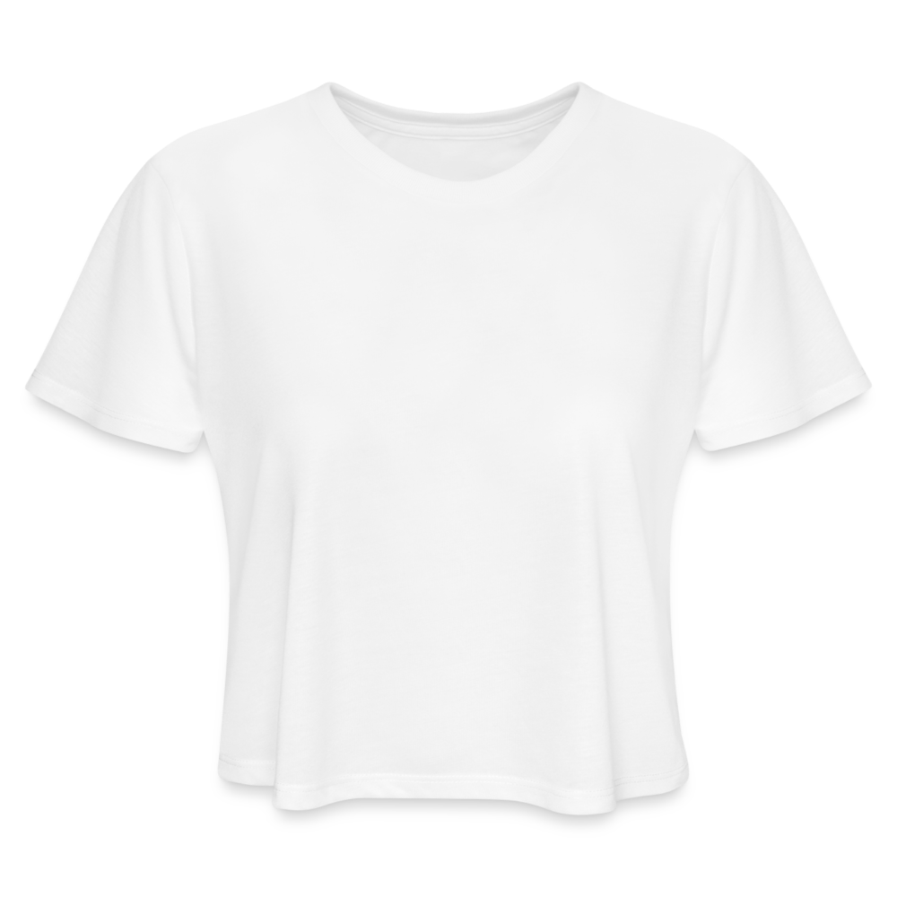 Empowered Women's Cropped T-Shirt - white