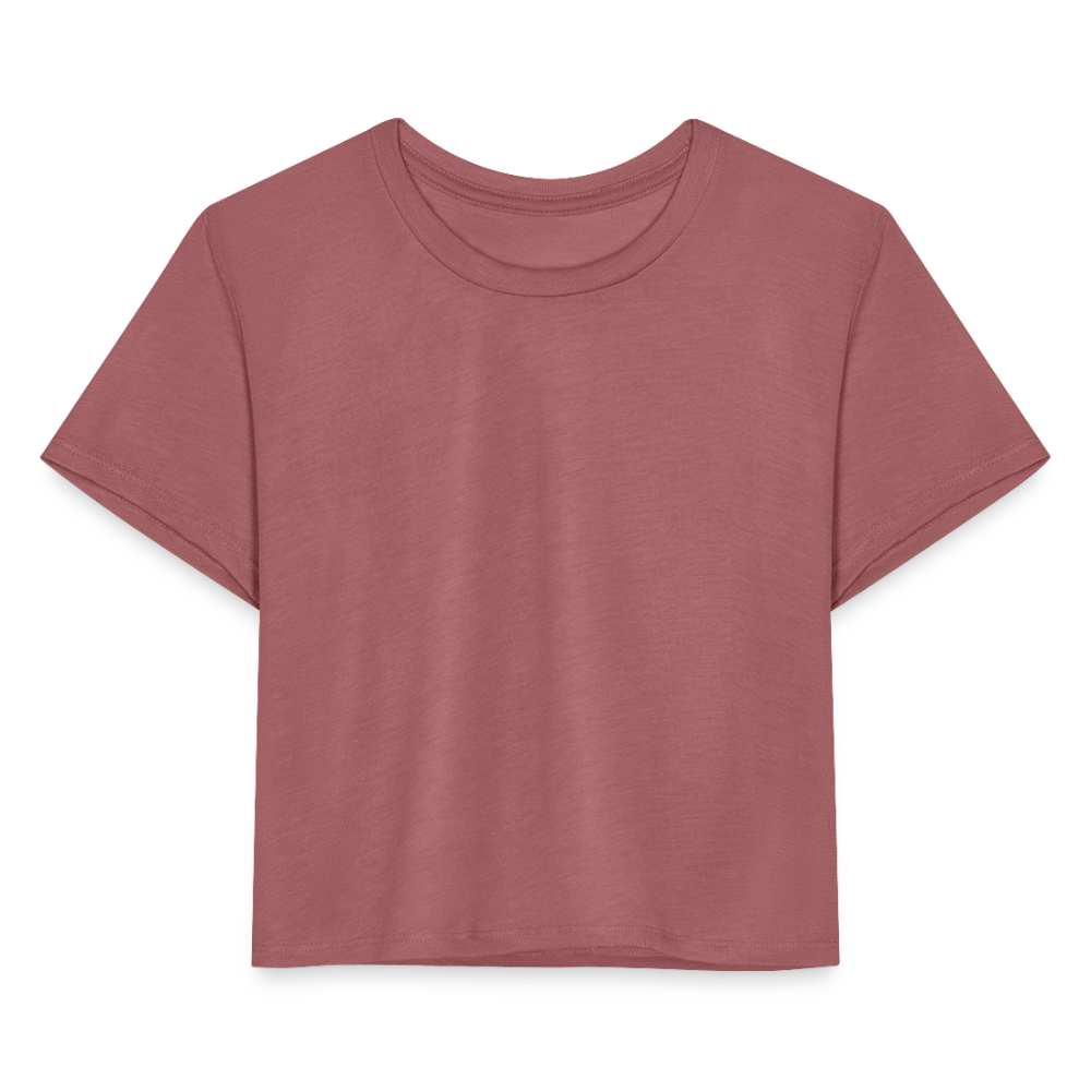 Empowered Women's Cropped T-Shirt - mauve