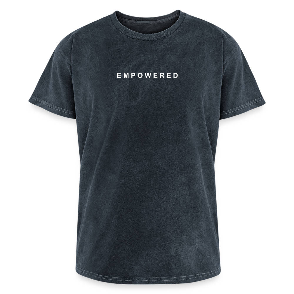 The Empowered Mineral Wash T-shirt in Atlantis Blue - mineral navy