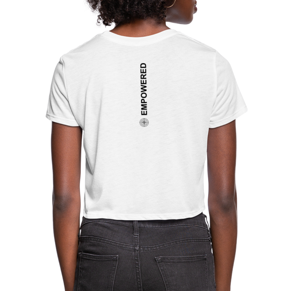 Empowered Women's Cropped T-Shirt - white