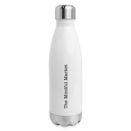 Insulated Stainless Steel Water Bottle - white