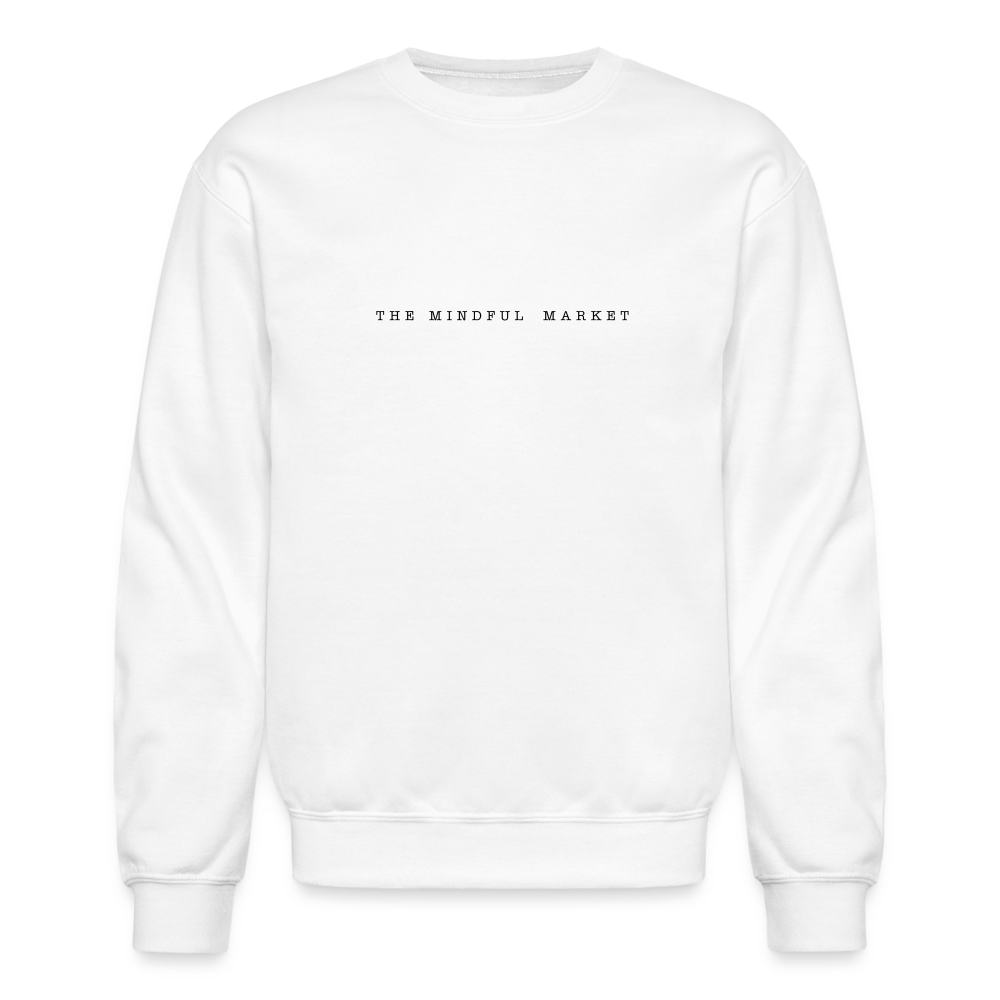 The Mindful Market Crewneck Sweatshirt - white