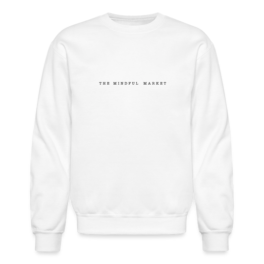 The Mindful Market Crewneck Sweatshirt - white