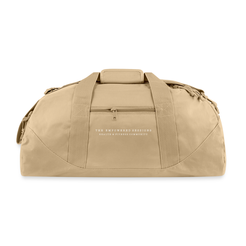 The Empowered Duffel Bag in Warm Beige - beige