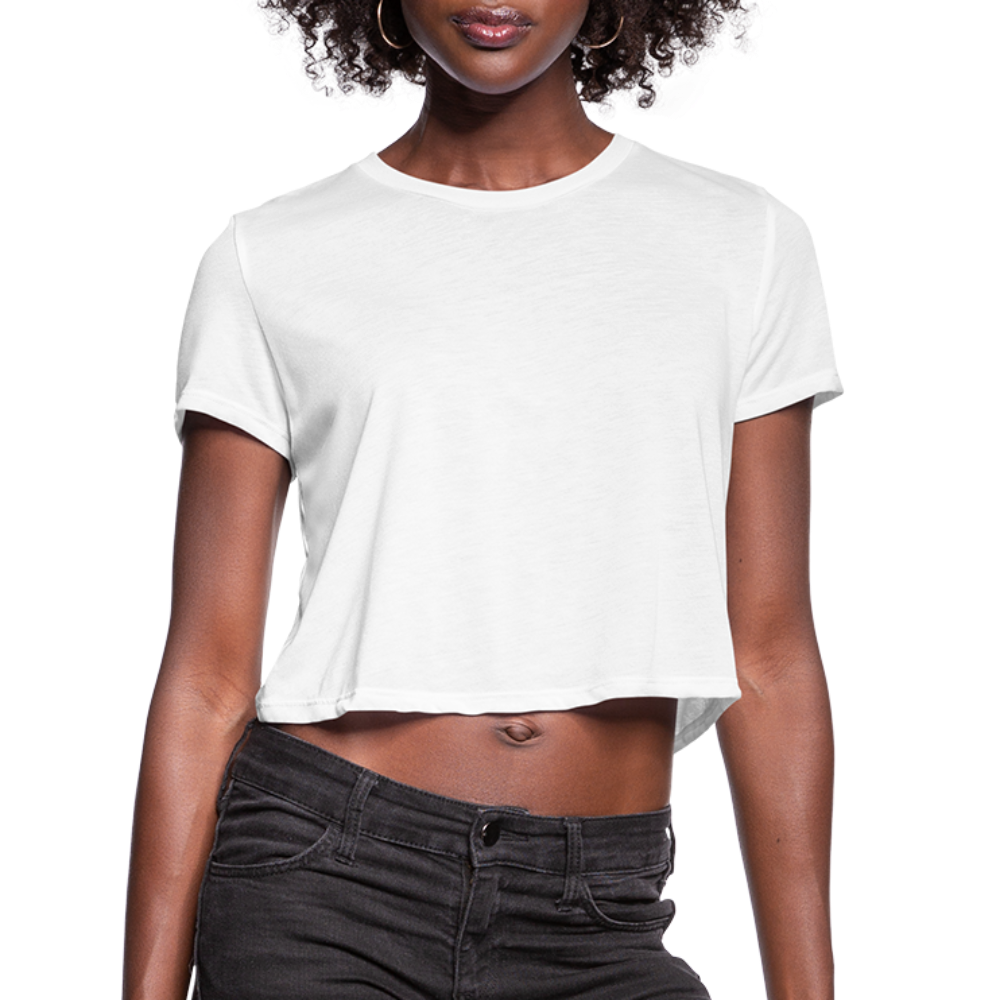 Empowered Women's Cropped T-Shirt - white