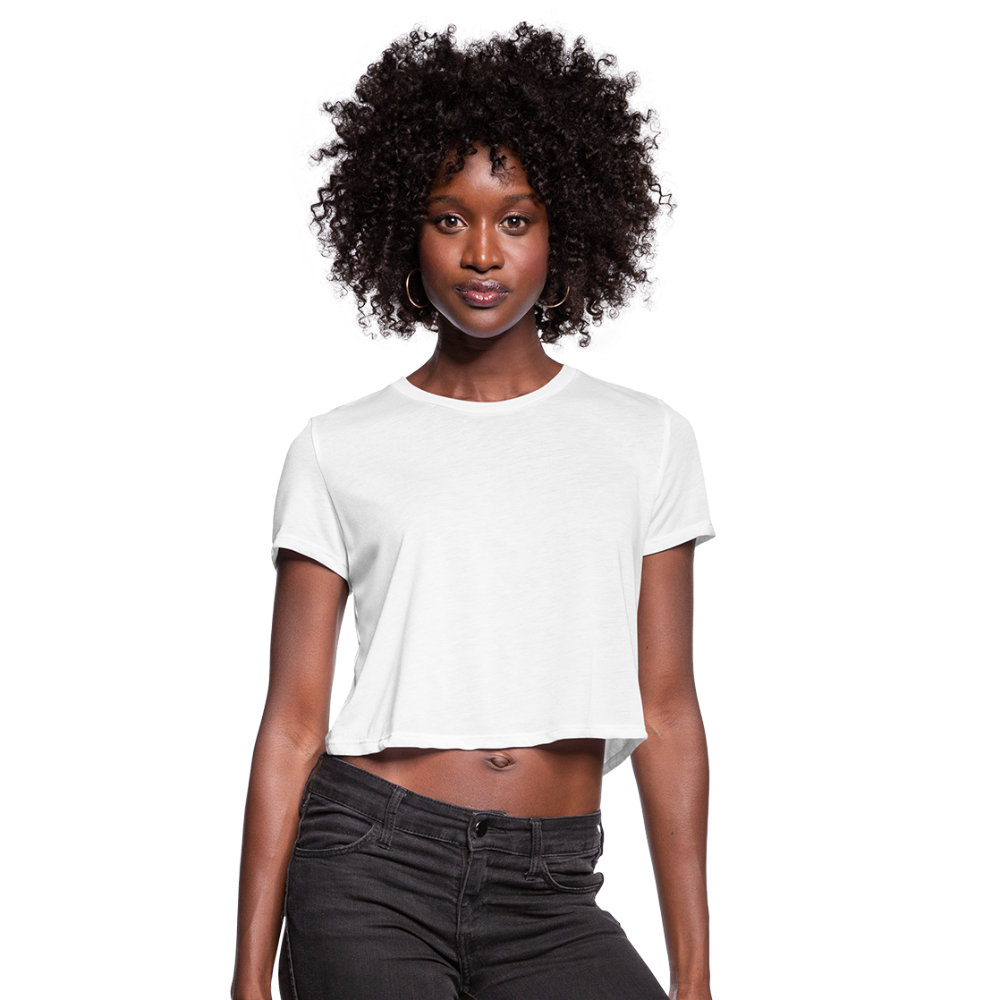 Empowered Women's Cropped T-Shirt - white