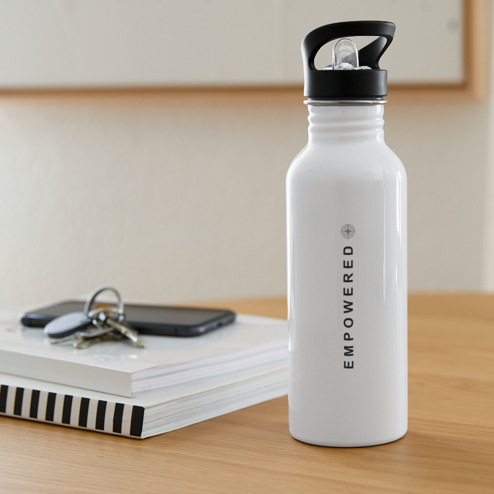 E M P O W E R E D Water Bottle - white