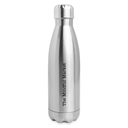 Insulated Stainless Steel Water Bottle - silver