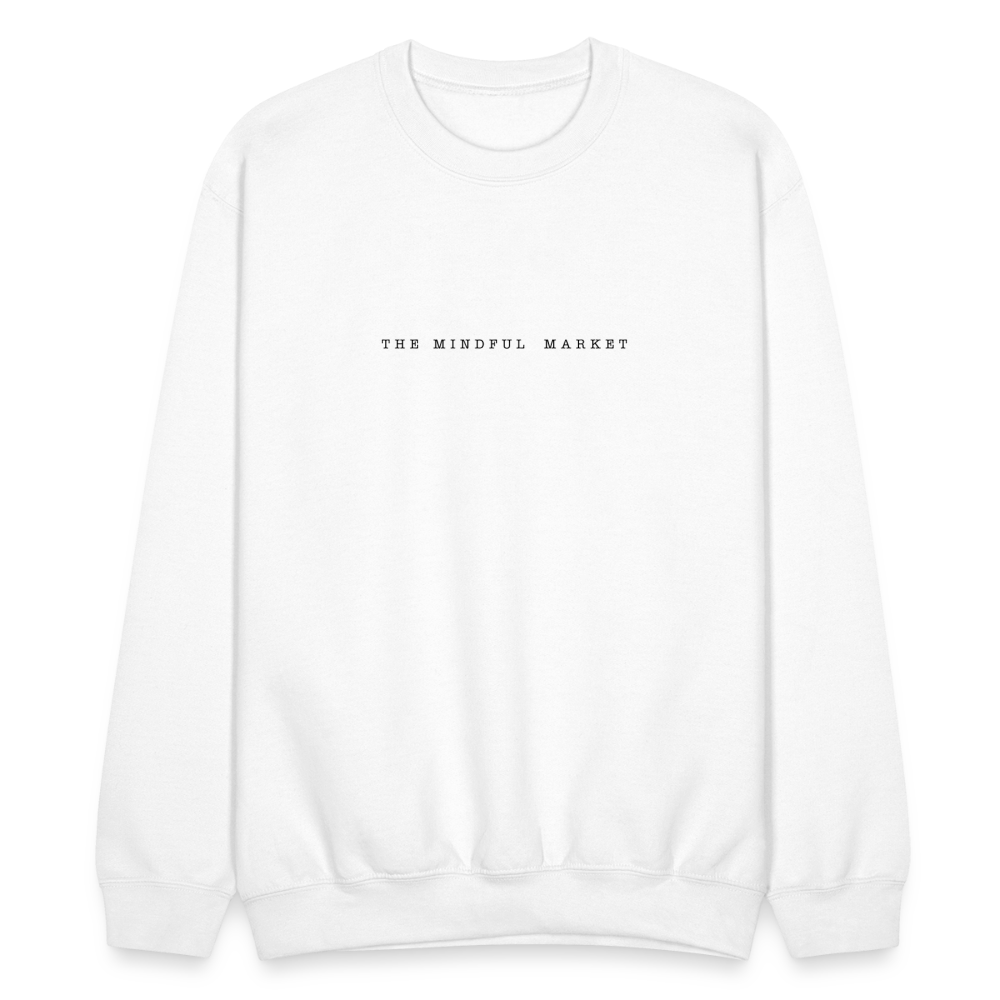 The Mindful Market Crewneck Sweatshirt - white