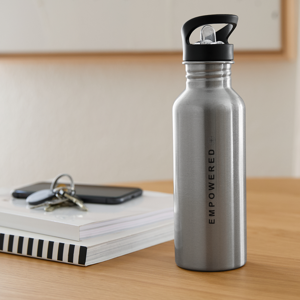 E M P O W E R E D Stainless Steel Bottle - silver