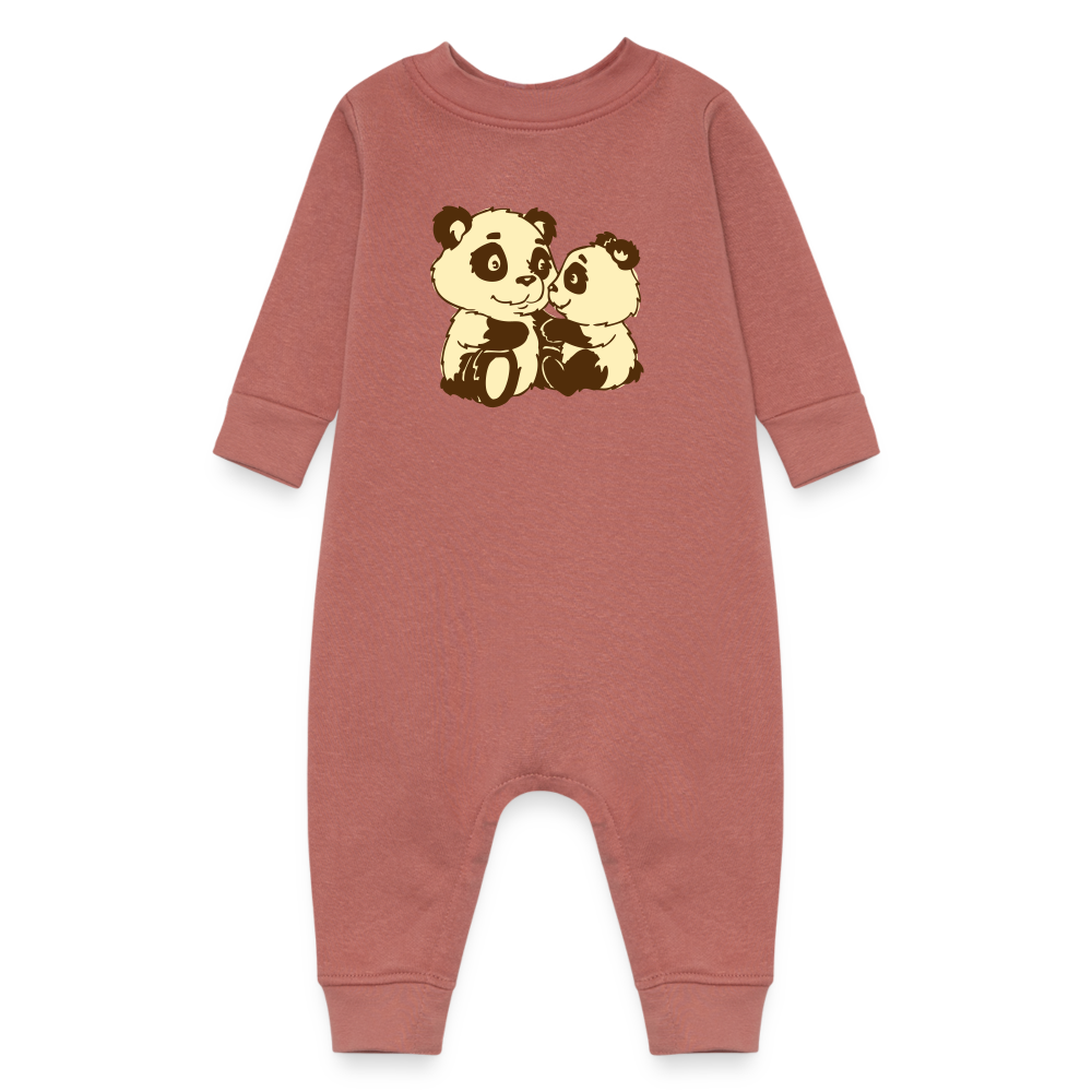 Baby Fleece One Piece - mauve