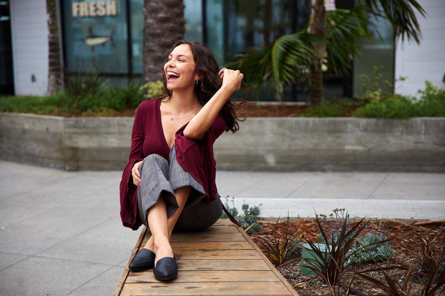 Zapato plano socialité negro para mujer