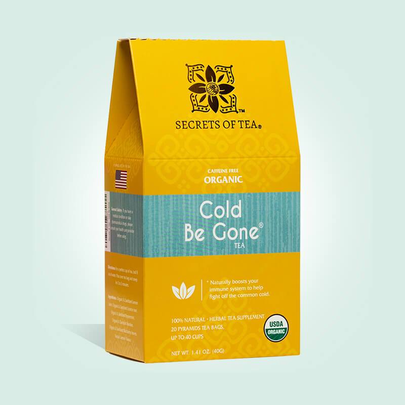 Té para aliviar el resfriado: Cold Be Gone: 40 porciones - Té para reforzar el sistema inmunológico