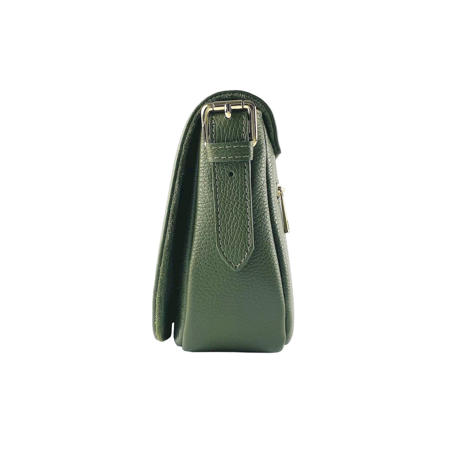 Verde Clutch Satchel | Borsa a Tracolla  in Vera Pelle Made in Italy con Tracolla