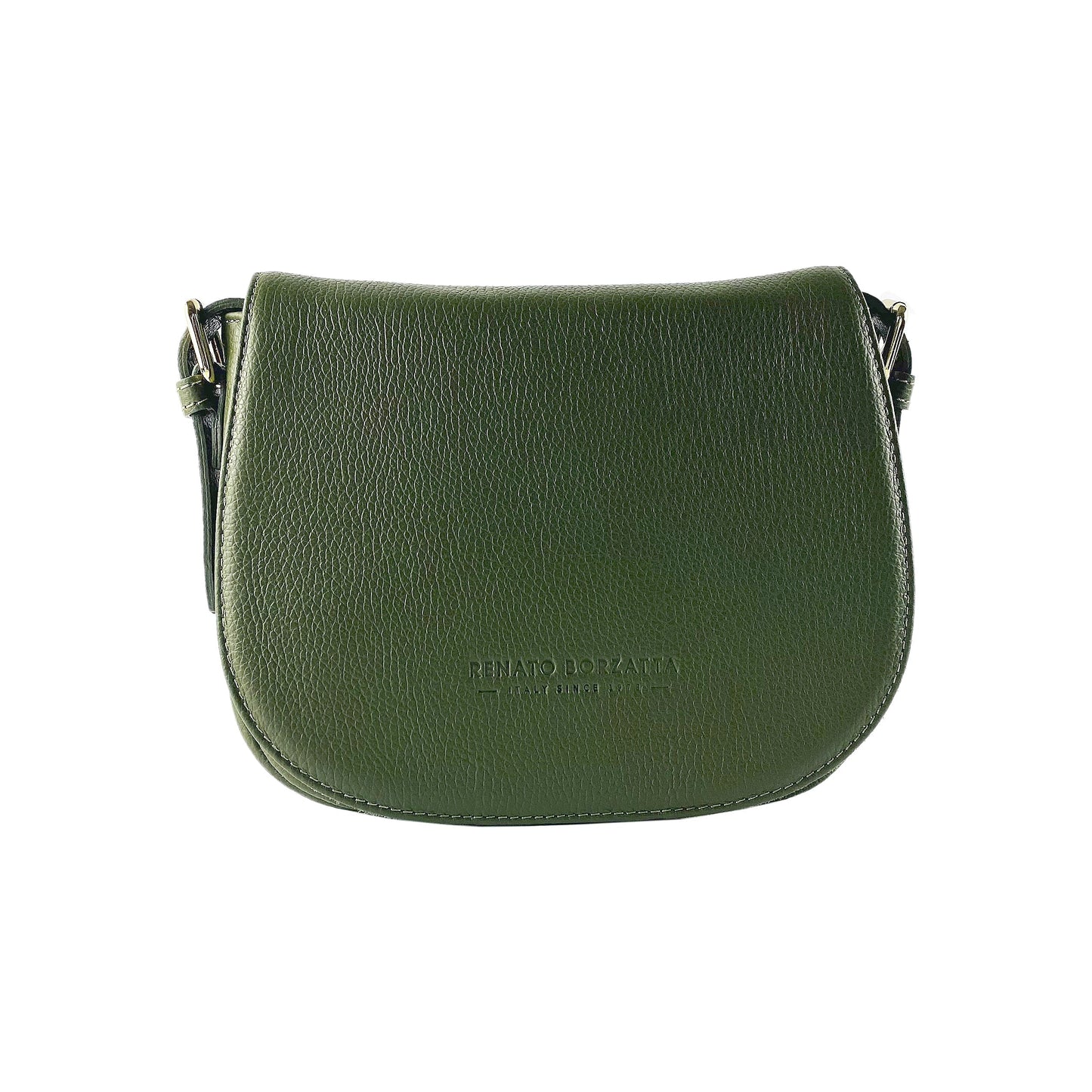 Verde Clutch Satchel | Borsa a Tracolla  in Vera Pelle Made in Italy con Tracolla