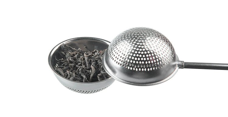 Infusor de té en forma de bola con forma de espiral