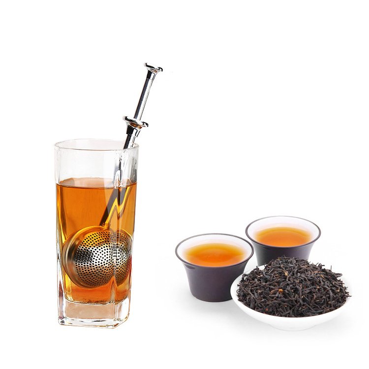 Infusor de té en forma de bola con forma de espiral